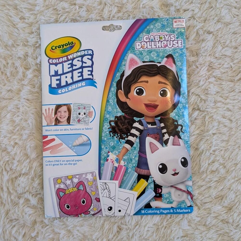 Crayola Color Wonder Gabby's Dollhouse Mess Free Coloring Set